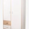 Armoire 2 Portes + 2 Tiroirs LIGNE HOPLA Blanc - Vertbaudet -Enfant Meubles Boutique armoire 2 portes 2 tiroirs ligne hopla