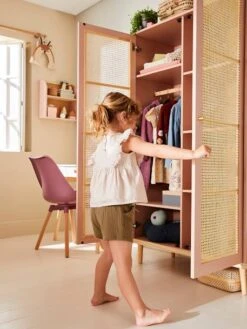 Armoire Cannage LIGNE POÉSIE Rose - Vertbaudet -Enfant Meubles Boutique armoire cannage ligne poesie 3