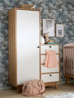 Armoire Vintage Blanc Clair Uni - Vertbaudet -Enfant Meubles Boutique armoire vintage 2