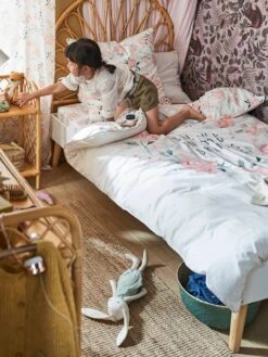 Cadre De Lit LIGNE CONFETTI Blanc/bois - Vertbaudet -Enfant Meubles Boutique cadre de lit ligne confetti 3