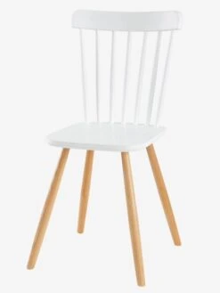 Chaise Enfant Basic, Assise H 45 Cm Blanc/bois - Vertbaudet