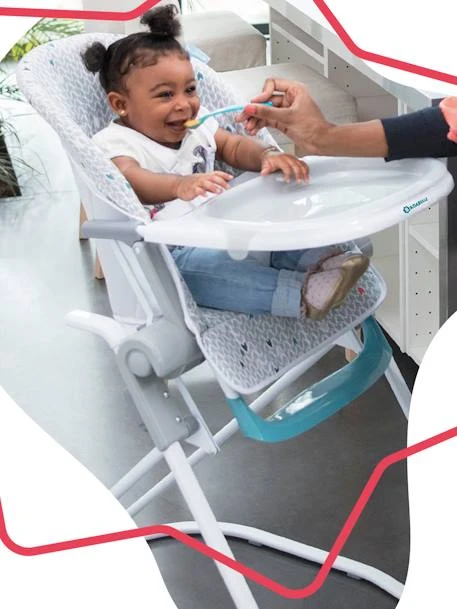 Chaise Haute Compacte BADABULLE Gris/chevrons - Badabulle 4 Chaise Haute Compacte BADABULLE Gris/chevrons - Badabulle – Image 2