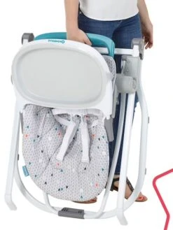 Chaise Haute Compacte BADABULLE Gris/chevrons - Badabulle 10 Chaise Haute Compacte BADABULLE Gris/chevrons - Badabulle -Enfant Meubles Boutique chaise haute compacte badabulle 2