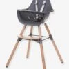 Chaise Haute Evolu 2 CHILDHOME + Coussin Néoprène Anthracite/gris - Childhome