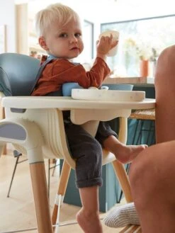 Chaise Haute évolutive 2 Hauteurs Vertbaudet High & Low Bleu - Vertbaudet -Enfant Meubles Boutique chaise haute evolutive 2 hauteurs vertbaudet high low 3