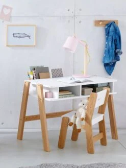 Chaise Maternelle, Assise 30 Cm LIGNE ARCHITEKT Blanc/bois - Vertbaudet -Enfant Meubles Boutique chaise maternelle assise 30 cm ligne architekt 2