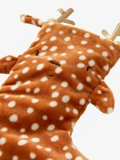 Chaussette De Noël Fausse Fourrure Renne Marron - Vertbaudet -Enfant Meubles Boutique chaussette de noel fausse fourrure renne 2