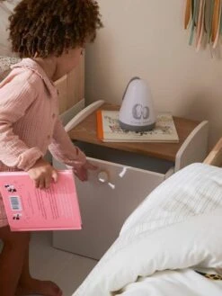 Chevet Avec Bac à Roulettes LIGNE CONFETTI Blanc - Vertbaudet -Enfant Meubles Boutique chevet avec bac a roulettes ligne confetti 4