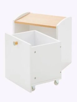 Chevet Avec Bac à Roulettes LIGNE CONFETTI Blanc - Vertbaudet -Enfant Meubles Boutique chevet avec bac a roulettes ligne confetti 5