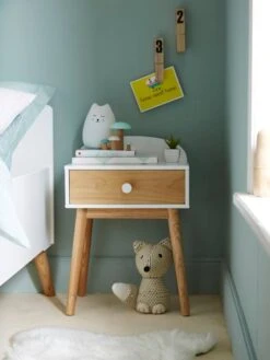 Chevet Avec Poignées Personnalisables LIGNE CONFETTI Blanc - Vertbaudet -Enfant Meubles Boutique chevet avec poignees personnalisables ligne confetti 5