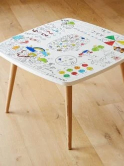 Coloritable L'atelier Des Artistes LES DRÔLES DE BOUILLES Blanc - Les Droles De Bouilles -Enfant Meubles Boutique coloritable latelier des artistes les droles de bouilles 2