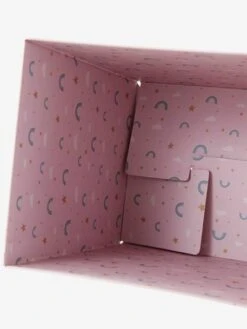 Corbeille En Carton Pliable Arc-en-ciel Rose - Vertbaudet -Enfant Meubles Boutique corbeille en carton pliable arc en ciel 2