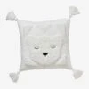 Coussin Avec Applications Sherpa Ours Berbère Ecru - Vertbaudet -Enfant Meubles Boutique coussin avec applications sherpa ours berbere