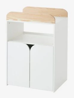 Lit Combiné évolutif Avec Rangements Et Table à Langer LIGNE ECLIPSE Blanc / Bois - Vertbaudet -Enfant Meubles Boutique lit combine evolutif avec rangements et table a langer ligne eclipse 4