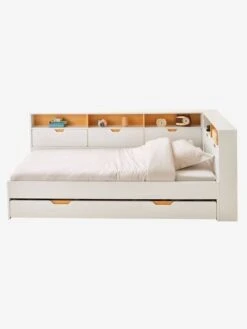 Lit Enfant Multi Rangements TRÉSOR Blanc - Vertbaudet -Enfant Meubles Boutique lit enfant multi rangements tresor 3