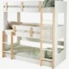 Lits Superposés 3 Niveaux LIGNE EVEREST Blanc/bois - Vertbaudet -Enfant Meubles Boutique lits superposes 3 niveaux ligne everest