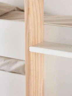 Lits Superposés 3 Niveaux LIGNE EVEREST Blanc/bois - Vertbaudet -Enfant Meubles Boutique lits superposes 3 niveaux ligne everest 3