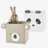 Lot De 2 Bacs En Tissu Panda Koala Beige - Vertbaudet -Enfant Meubles Boutique lot de 2 bacs en tissu panda koala