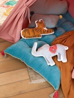 Lot De 2 Coussins Animaux EDEN INDIA Multicolore - Vertbaudet -Enfant Meubles Boutique lot de 2 coussins animaux eden india 3