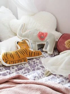 Lot De 2 Coussins Animaux EDEN INDIA Multicolore - Vertbaudet -Enfant Meubles Boutique lot de 2 coussins animaux eden india 4