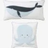 Lot De 2 Coussins SOUS L'OCÉAN Bleu - Vertbaudet -Enfant Meubles Boutique lot de 2 coussins sous locean