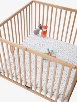 Lot De 2 Housses Pour Fond De Parc Vert + Blanc - Vertbaudet -Enfant Meubles Boutique lot de 2 housses pour fond de parc 4