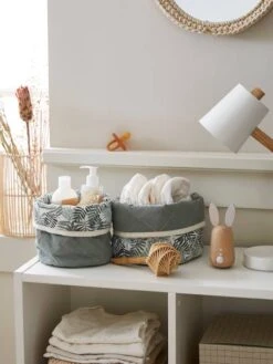 Lot De 2 Paniers Réversibles HANOÏ Beige - Vertbaudet -Enfant Meubles Boutique lot de 2 paniers reversibles hanoi 2