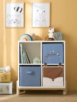 Lot De 3 Bacs De Rangement Baby Fox Lot Bleu - Vertbaudet -Enfant Meubles Boutique lot de 3 bacs de rangement baby fox 4