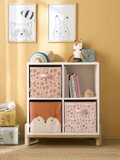 Lot De 3 Bacs De Rangement FLEURETTES Rose - Vertbaudet -Enfant Meubles Boutique lot de 3 bacs de rangement fleurettes 5