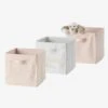 Lot De 3 Bacs De Rangement Lovely Rose Poudré Imprimé - Vertbaudet 2 Lot De 3 Bacs De Rangement Lovely Rose Poudré Imprimé - Vertbaudet -Enfant Meubles Boutique lot de 3 bacs de rangement lovely