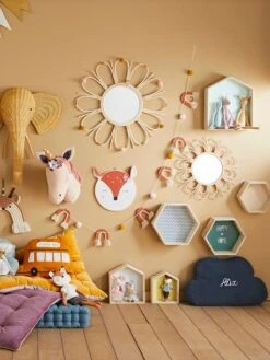 Lot De 3 étagères Hexagones Enfant Bois/multicolore - Vertbaudet -Enfant Meubles Boutique lot de 3 etageres hexagones enfant 4