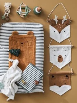 Lot De 3 Fanions Animaux GREEN FOREST Blanc - Vertbaudet -Enfant Meubles Boutique lot de 3 fanions animaux green forest 1