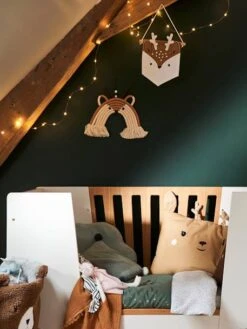 Lot De 3 Fanions Animaux GREEN FOREST Blanc - Vertbaudet -Enfant Meubles Boutique lot de 3 fanions animaux green forest 3