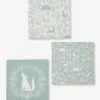 Lot De 3 Toiles DANS LES BOIS Vert Sauge - Vertbaudet -Enfant Meubles Boutique lot de 3 toiles dans les bois