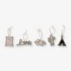 Lot De 5 Jouets à Suspendre Arche Bébé Figures Pour Tipi CHILDHOME Ecru/noir - Childhome -Enfant Meubles Boutique lot de 5 jouets a suspendre arche bebe figures pour tipi childhome