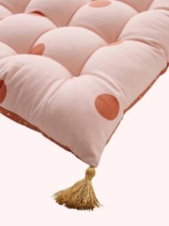 Matelas De Sol à Pompons MINI MAXI POIS Rose - Vertbaudet -Enfant Meubles Boutique matelas de sol a pompons mini maxi pois 2