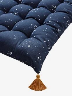 Matelas De Sol Avec Pompons Bleu Foncé - Vertbaudet -Enfant Meubles Boutique matelas de sol avec pompons 5