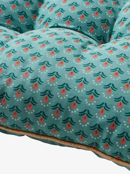 Matelas De Sol Velours Eden India Vert / Rose - Vertbaudet 4 Matelas De Sol Velours Eden India Vert / Rose - Vertbaudet – Image 2