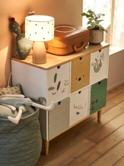 Meuble 6 Bacs Jungle Blanc - Vertbaudet -Enfant Meubles Boutique meuble 6 bacs jungle 3