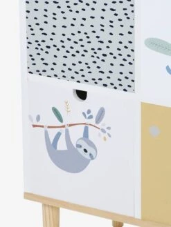 Meuble 6 Bacs Jungle Blanc - Vertbaudet -Enfant Meubles Boutique meuble 6 bacs jungle 4