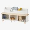 Meuble à Chaussures LIGNE PTILOU Blanc/bois - Vertbaudet -Enfant Meubles Boutique meuble a chaussures ligne ptilou