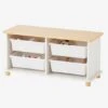 Meuble De Rangement + 4 Bacs LIGNE PTILOU Blanc/bois - Vertbaudet -Enfant Meubles Boutique meuble de rangement 4 bacs ligne ptilou