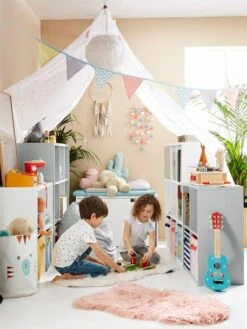 Meuble De Rangement 4 Cases Blanc - Vertbaudet -Enfant Meubles Boutique meuble de rangement 4 cases 5