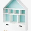 Meuble De Rangement 9 Cases Maison Blanc/bleu - Vertbaudet -Enfant Meubles Boutique meuble de rangement 9 cases maison