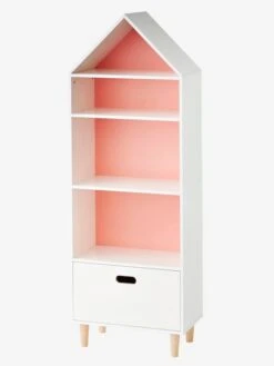 Meuble De Rangement "maison" 5 Cases Blanc - Vertbaudet -Enfant Meubles Boutique meuble de rangement maison 5 cases 2