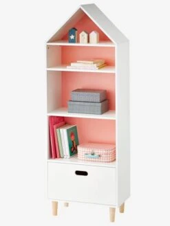 Meuble De Rangement "maison" 5 Cases Blanc - Vertbaudet -Enfant Meubles Boutique meuble de rangement maison 5 cases 3