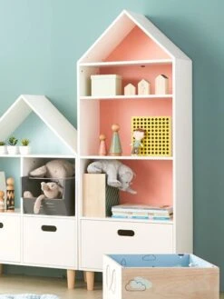 Meuble De Rangement "maison" 5 Cases Blanc - Vertbaudet -Enfant Meubles Boutique meuble de rangement maison 5 cases 5