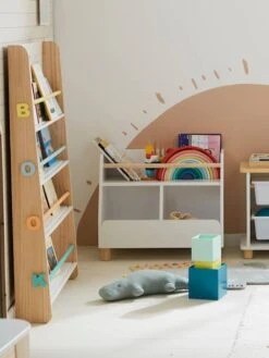 Meuble De Rangement Mixte étagère + Bacs LIGNE PTILOU Blanc/bois - Vertbaudet -Enfant Meubles Boutique meuble de rangement mixte etagere bacs ligne ptilou 4