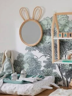 Miroir Rotin Lapin Rotin - Vertbaudet -Enfant Meubles Boutique miroir rotin lapin 2
