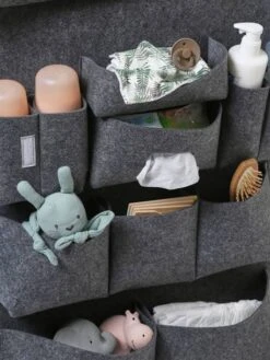 Organisateur à Suspendre Vertbaudet Pour Lit De Bébé Gris Chiné - Vertbaudet -Enfant Meubles Boutique organisateur a suspendre vertbaudet pour lit de bebe 3